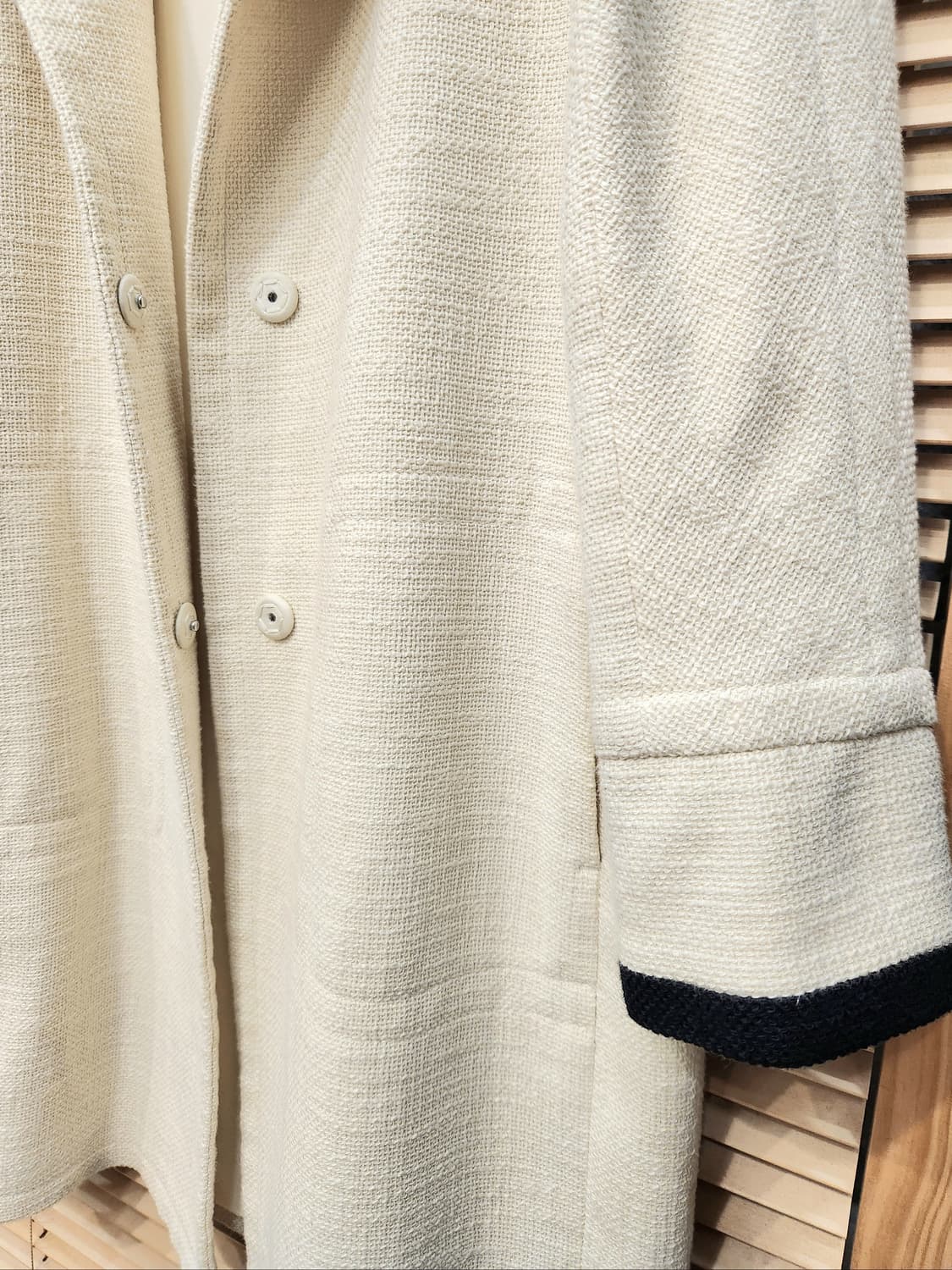 막스마라 아이보리 여성 트위드 코트 상품이미지3