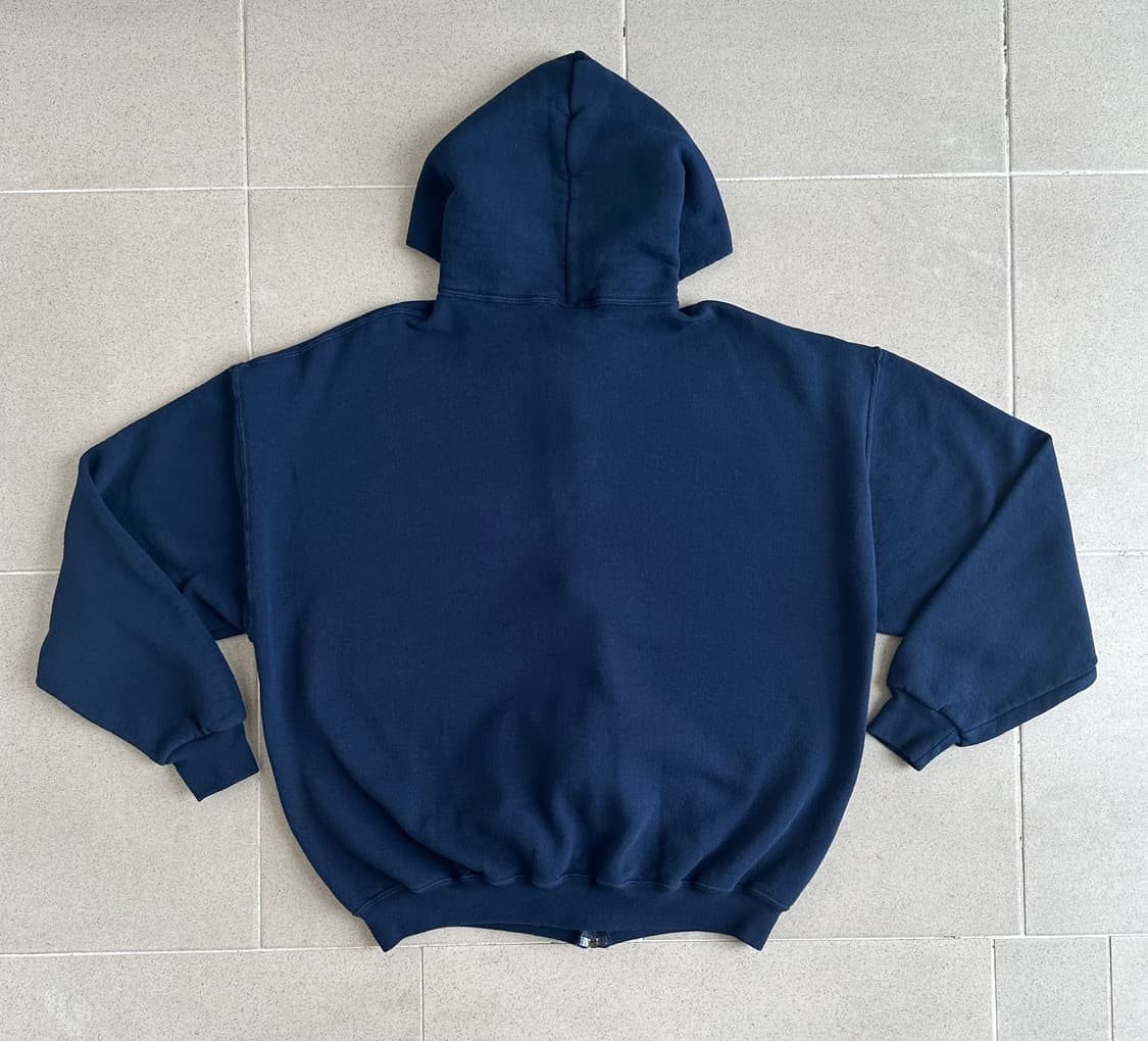 90s 빈티지 러셀 후드집업 네이비 XL 상품이미지2