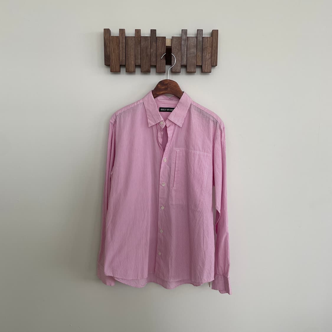 이세이미야케 핑크 체크 셔츠 상품이미지1