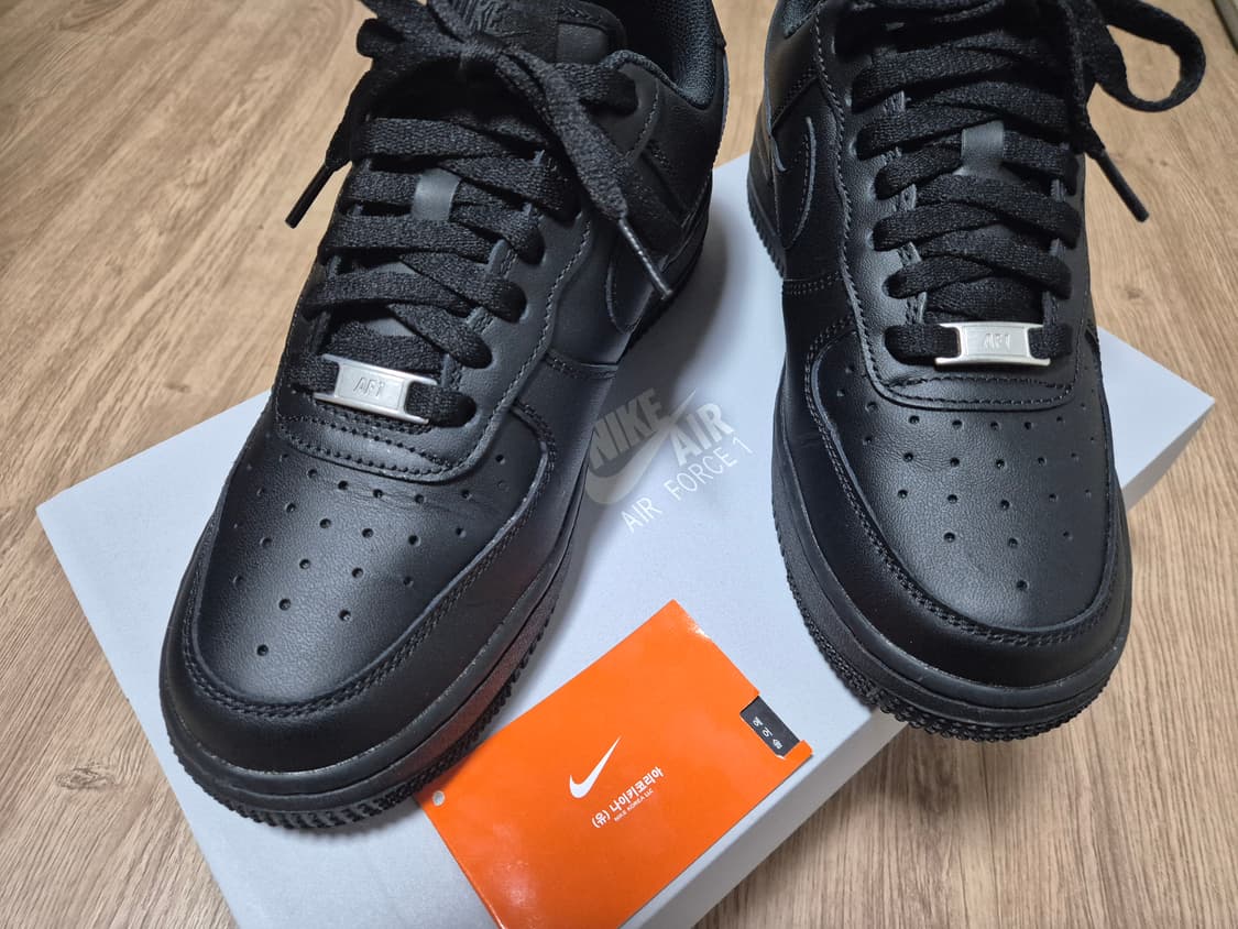 나이키 에어포스 1 올검 WMNS AIR FORCE 1 07 블랙 250 상품이미지2