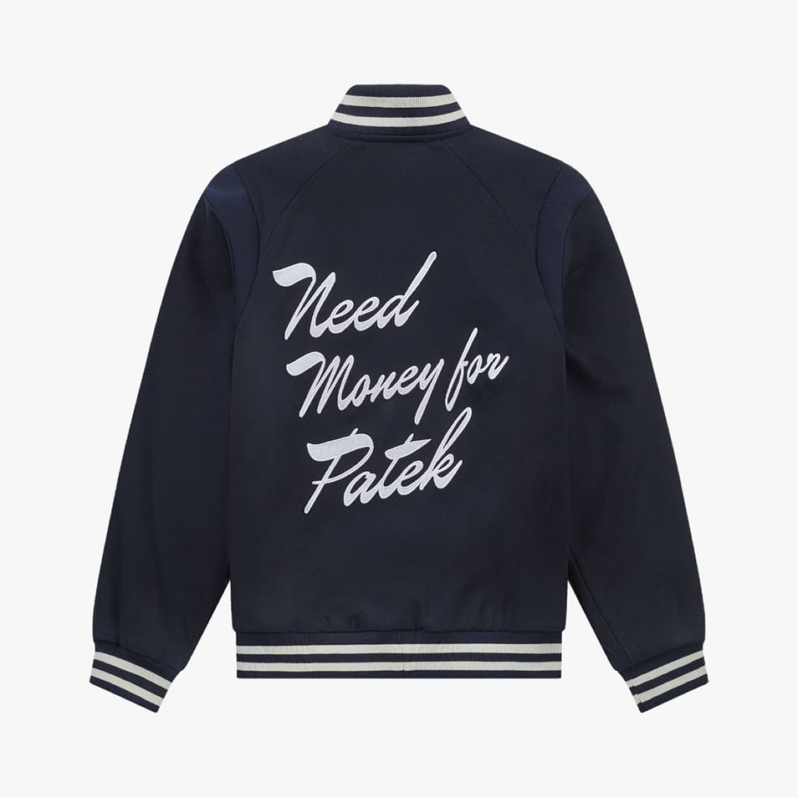 Stranger 스트레인져 레귤러핏 자수 울 바시티 재킷 (네이비) 상품이미지1