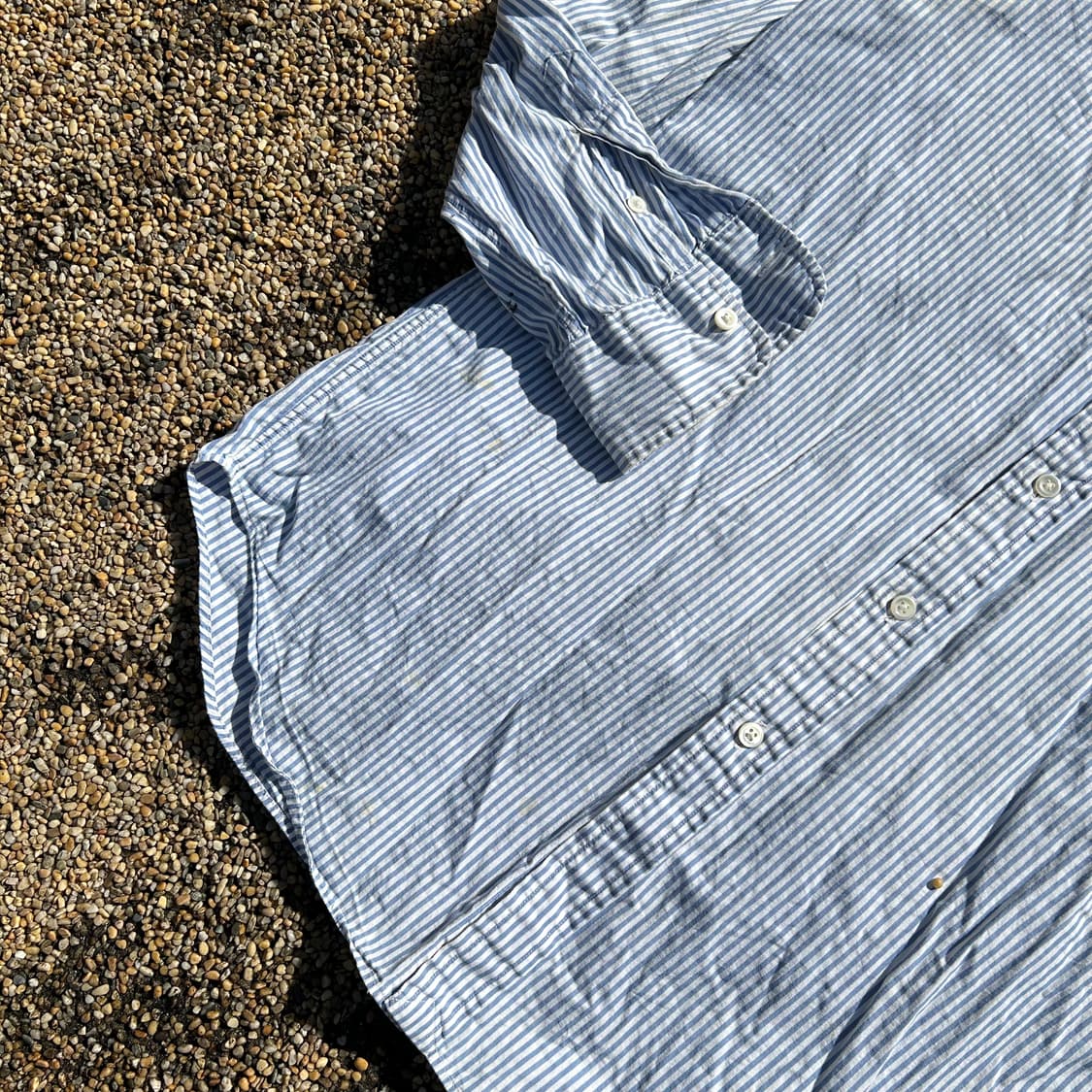 폴로(POLO RalphLauren)핑크 포니 스트라이프 셔츠 상품이미지3