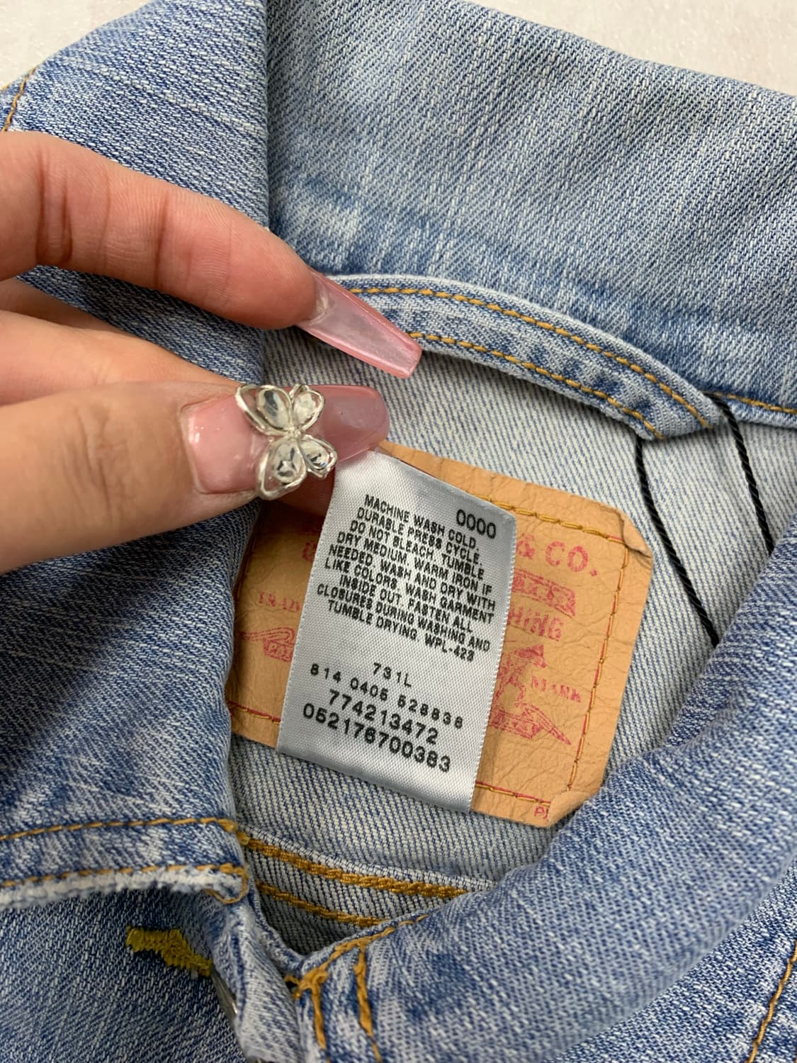 리바이스 연청 크롭 데님 자켓 #129 상품이미지5