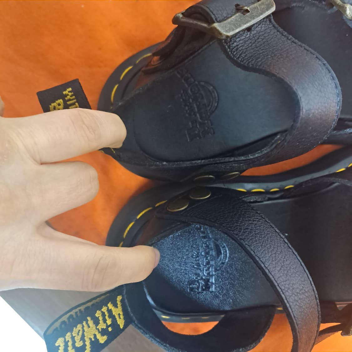 닥터마틴 블랙 가죽 샌들 글그리폰쿼드 7UK(약260) 상품이미지5