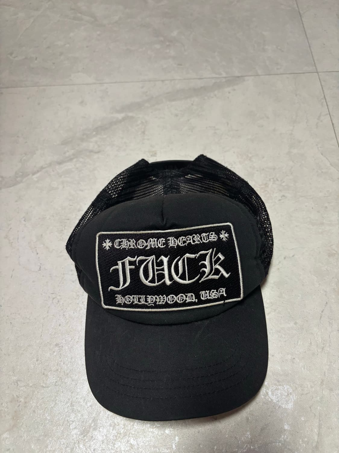 크롬하츠 Fuck 메쉬캡 블랙 상품이미지1