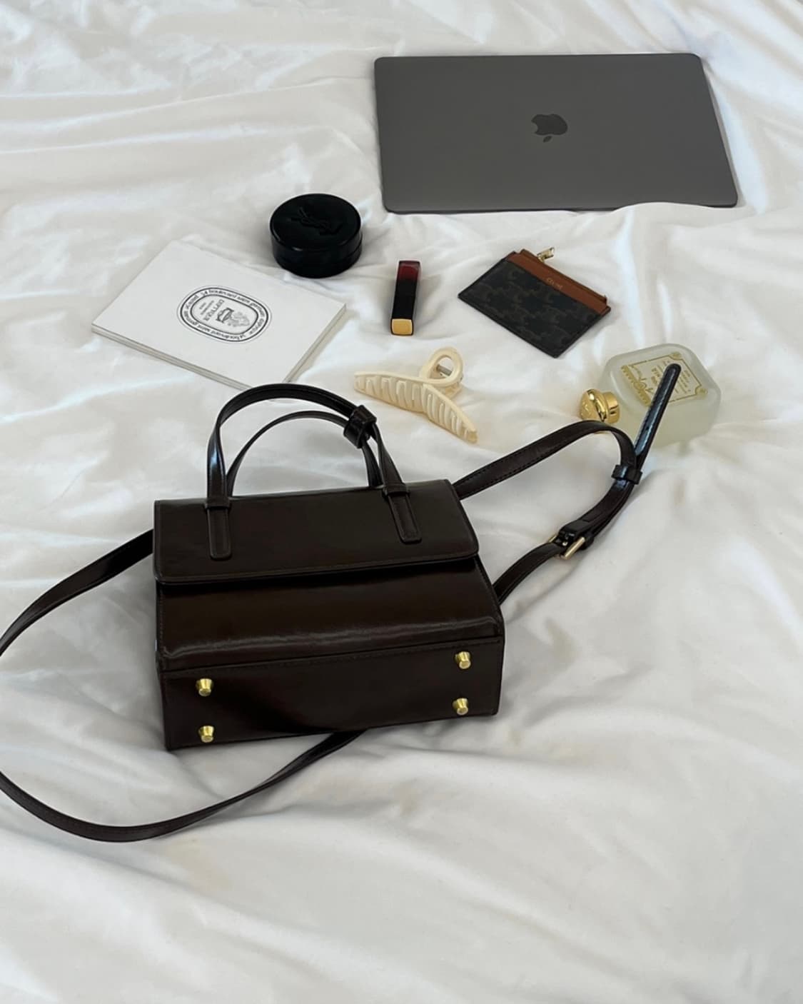 yyeon 비마이연 블루밍백 빈티지 브라운 상품이미지1