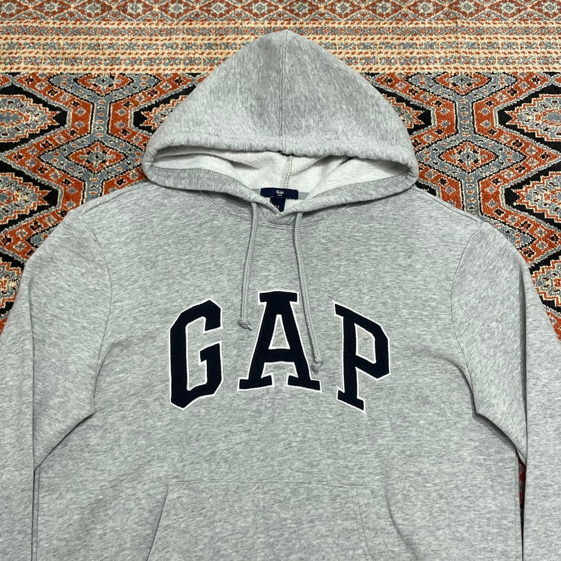 갭 스펠로고 그레이 기모 후드티셔츠 남성S 상품이미지2