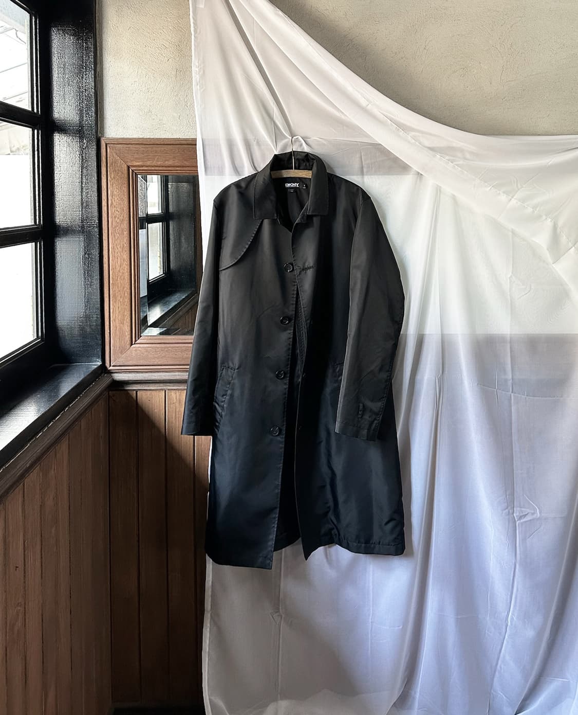 DKNY nylon minimal trench coat 상품이미지5