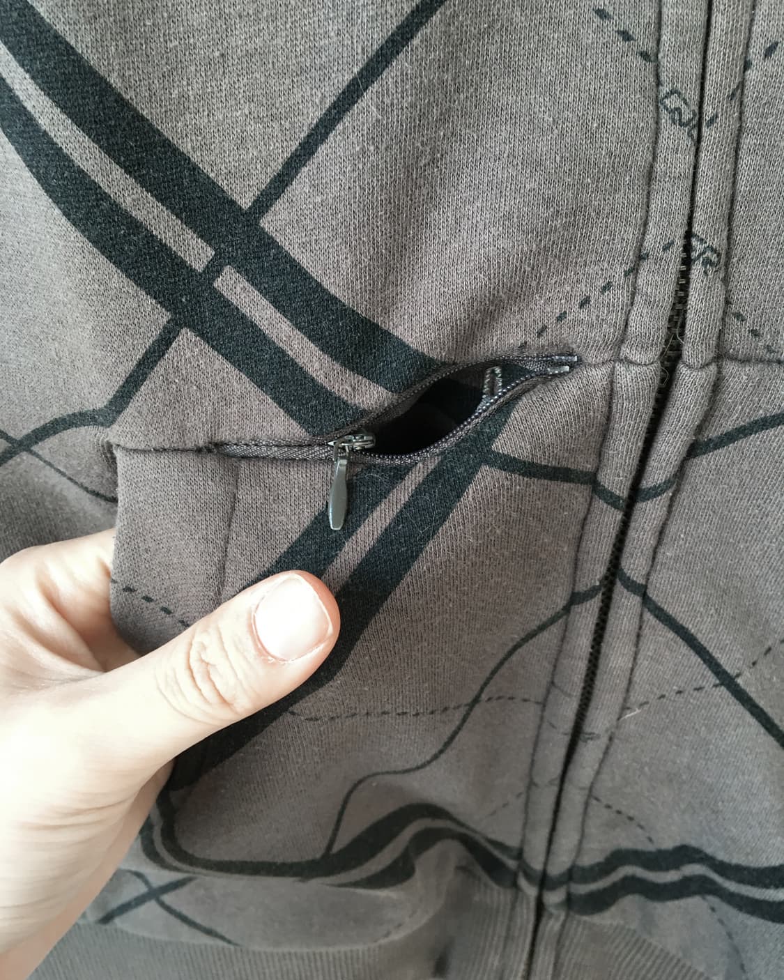 Check pattern hood zip up 상품이미지6