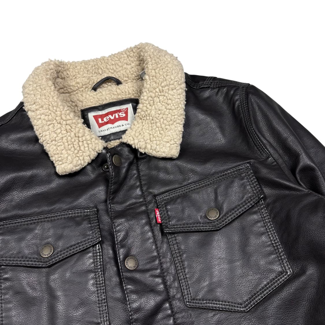 리바이스 안감 쉐르파 레더 자켓 상품이미지2