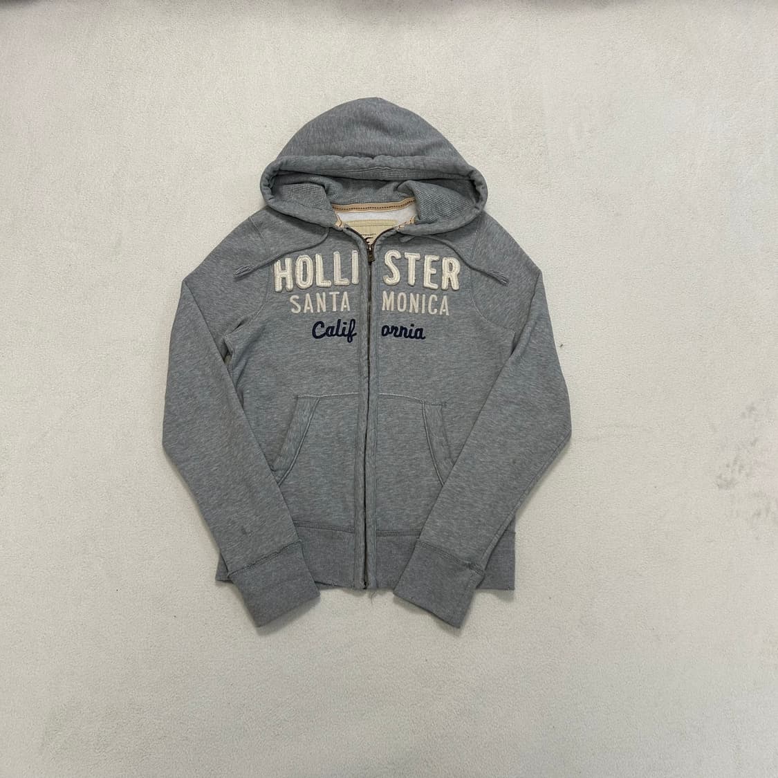 Hollister gray hood zip-up 상품이미지4