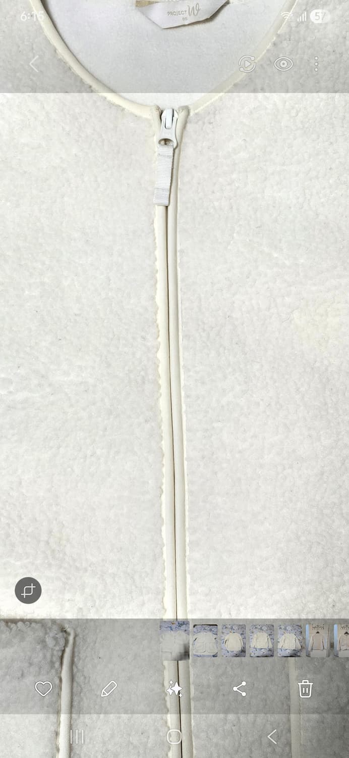 프로젝트W9 뽀글이 자켓 아이보리 85 상품이미지3