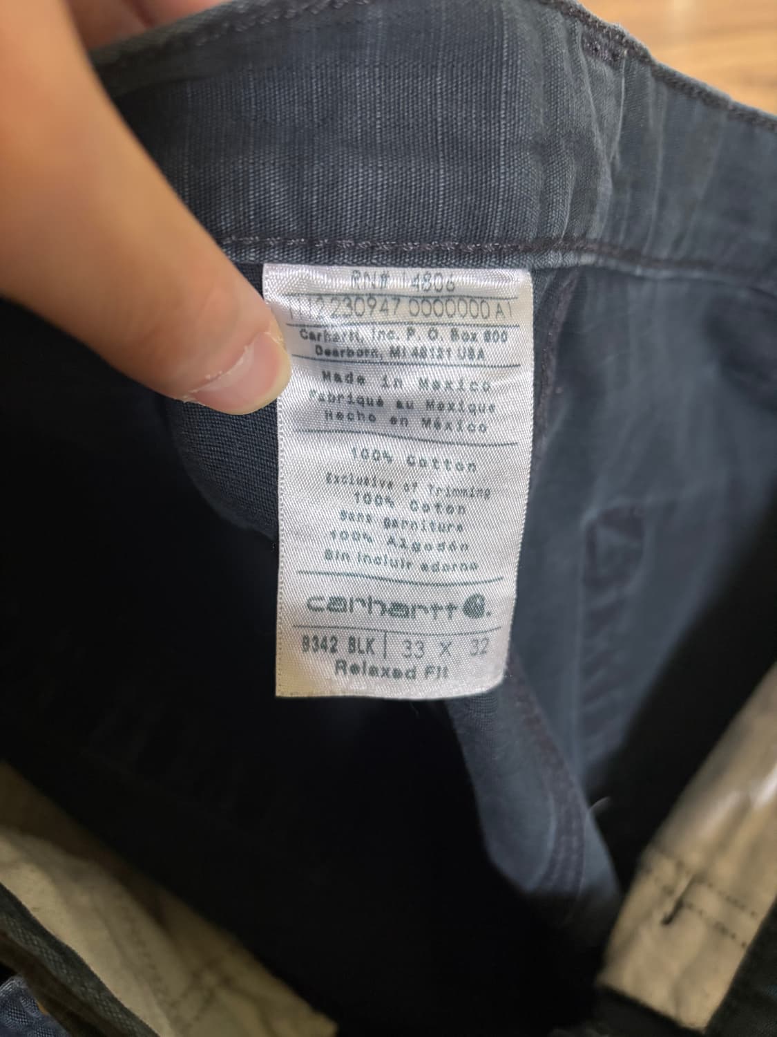 칼하트 더블니 워크팬츠 33X32 상품이미지3