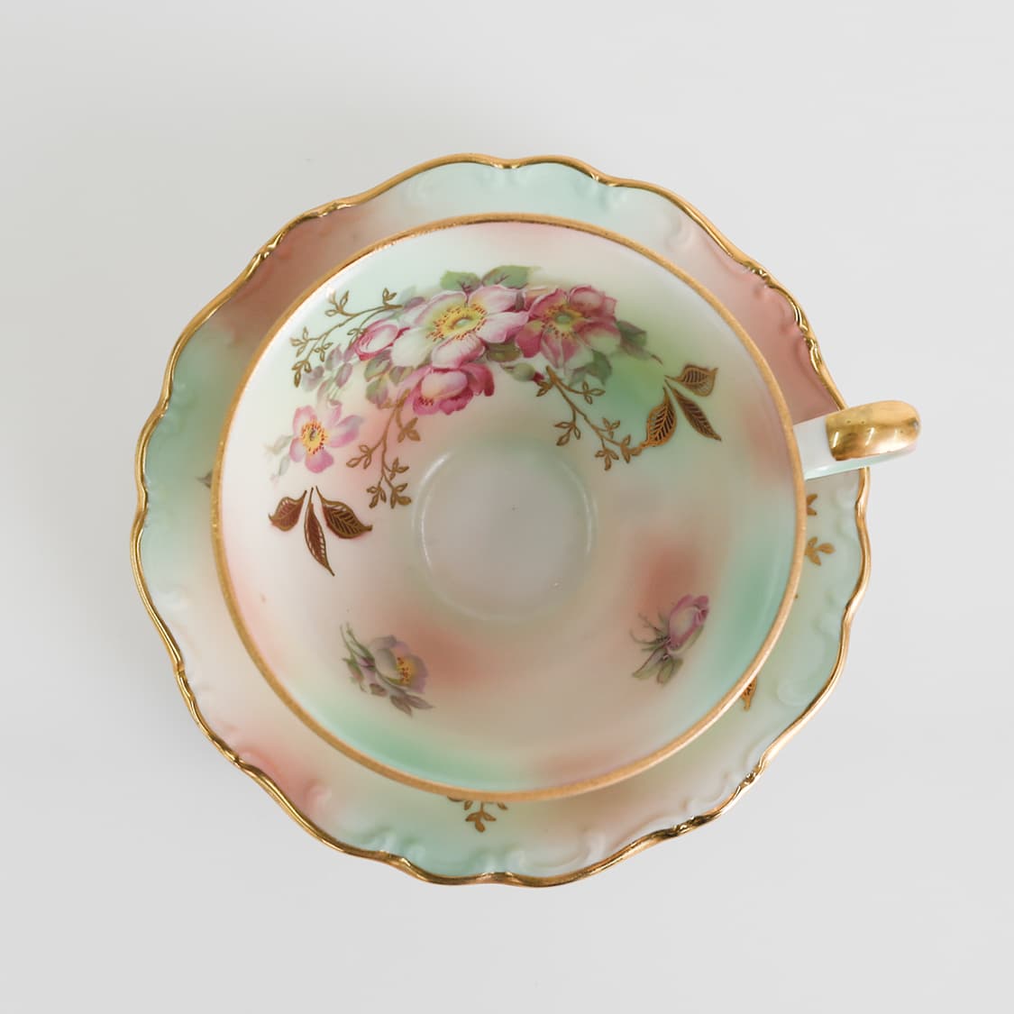 Germany Schumann Arzberg Bavaria Flower Cup And Saucer 상품이미지4