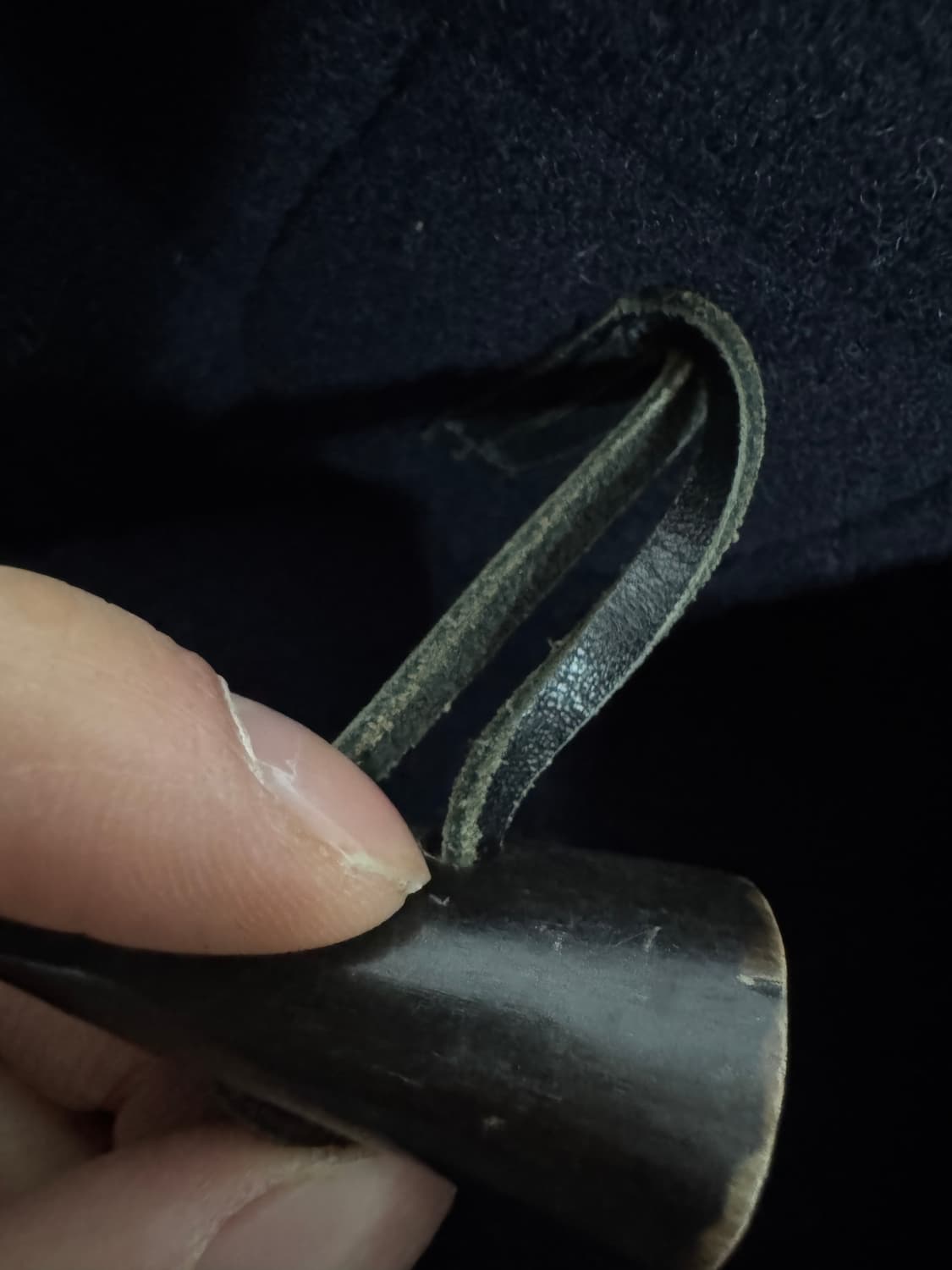 정품! 버버리 런던 떡볶이 더플 후드 코트 네이비 남녀공용 상품이미지7