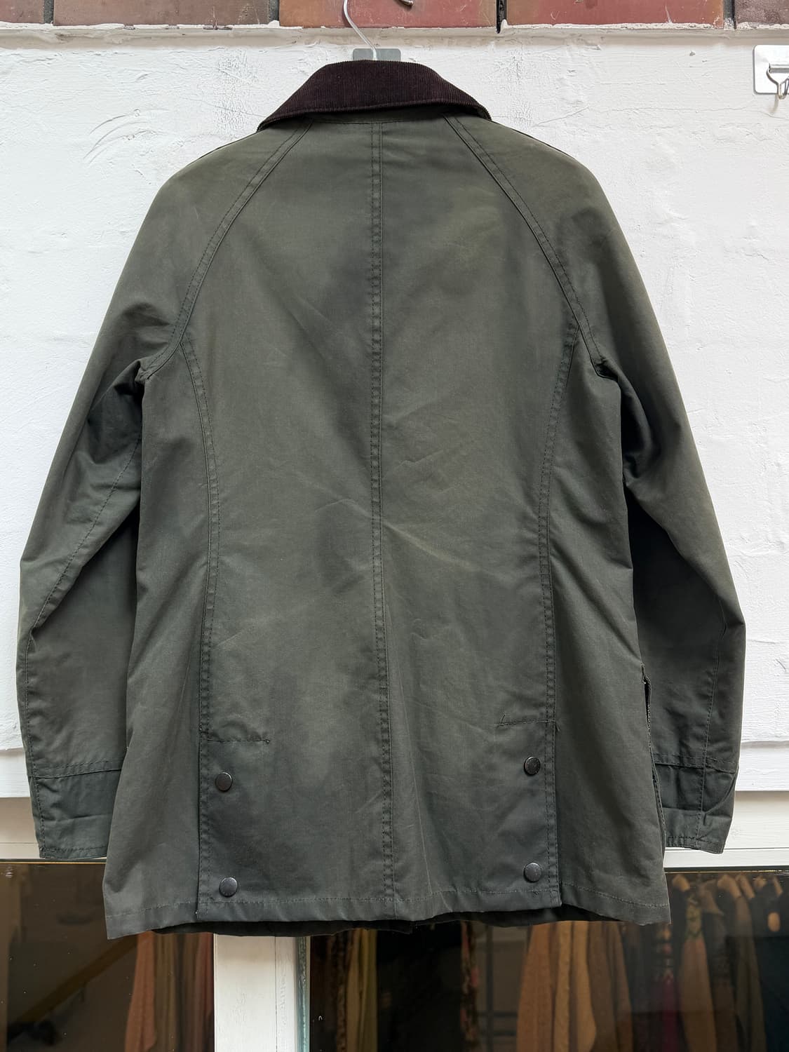 Barbour 바버 비드넬 왁스드 자켓 카키 UK 6 상품이미지10