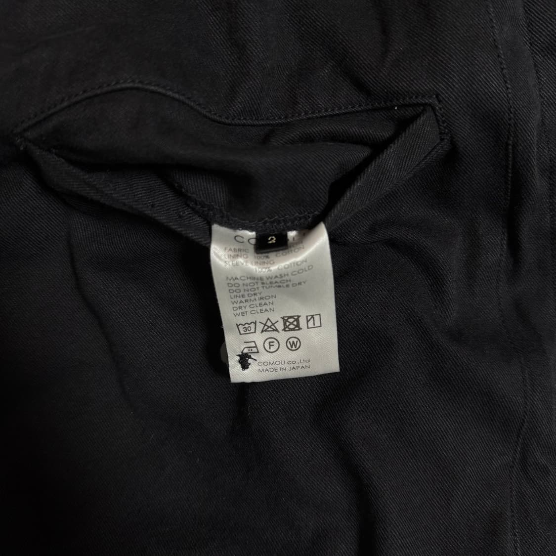 [2]코모리 네덜란드군 코튼 트윌 블랙 밀리터리 필드자켓 상품이미지10