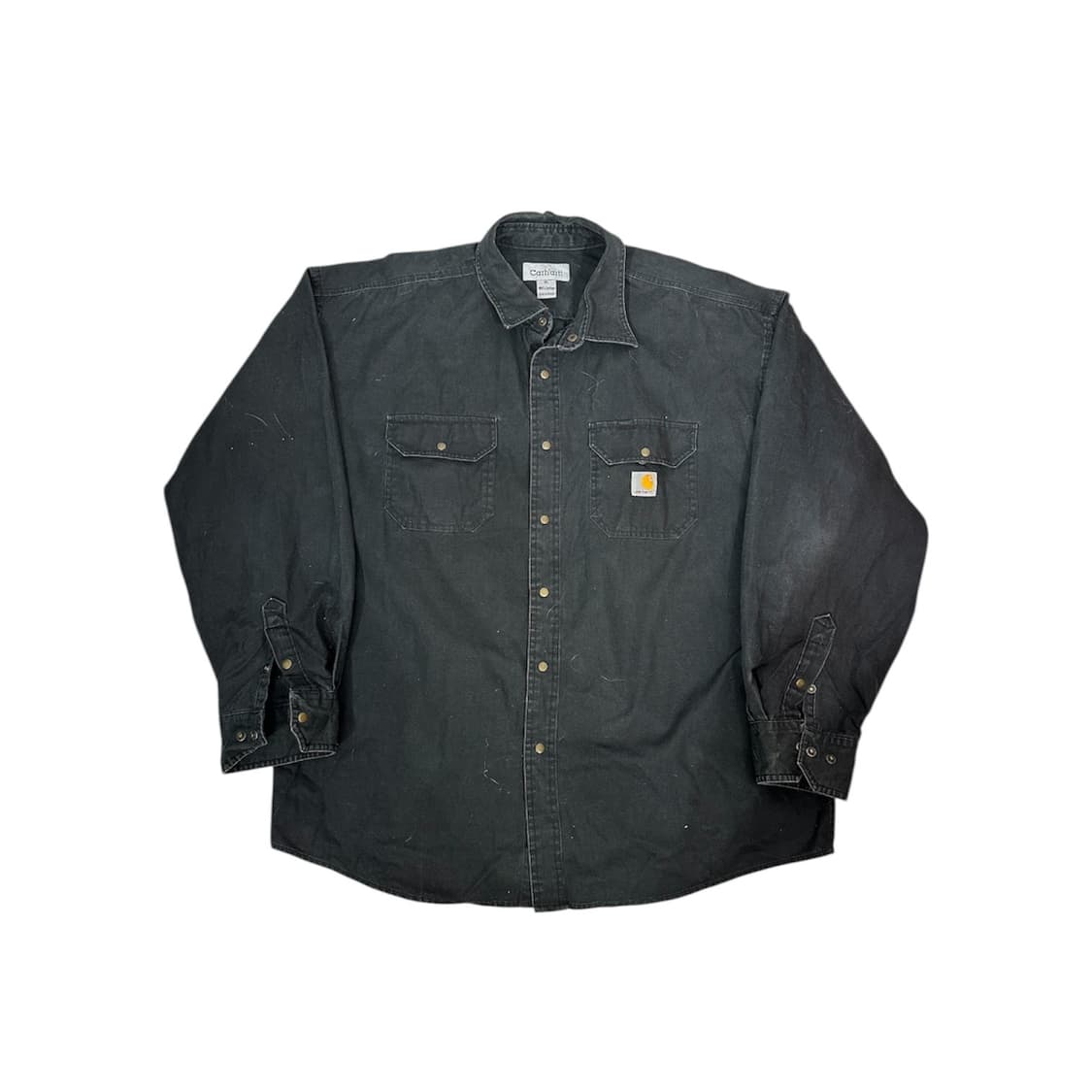 칼하트 블랙 코튼 워크 자켓 셔츠 XL 상품이미지5