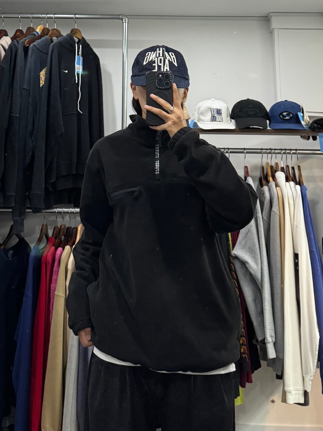 스투시 플리스 하프 집 업 상품이미지7