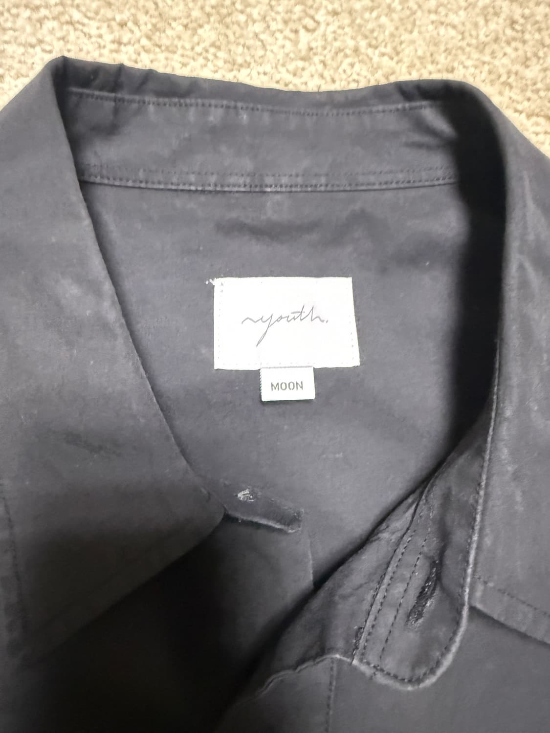 유스 스태프 셔츠 블랙 M 상품이미지4