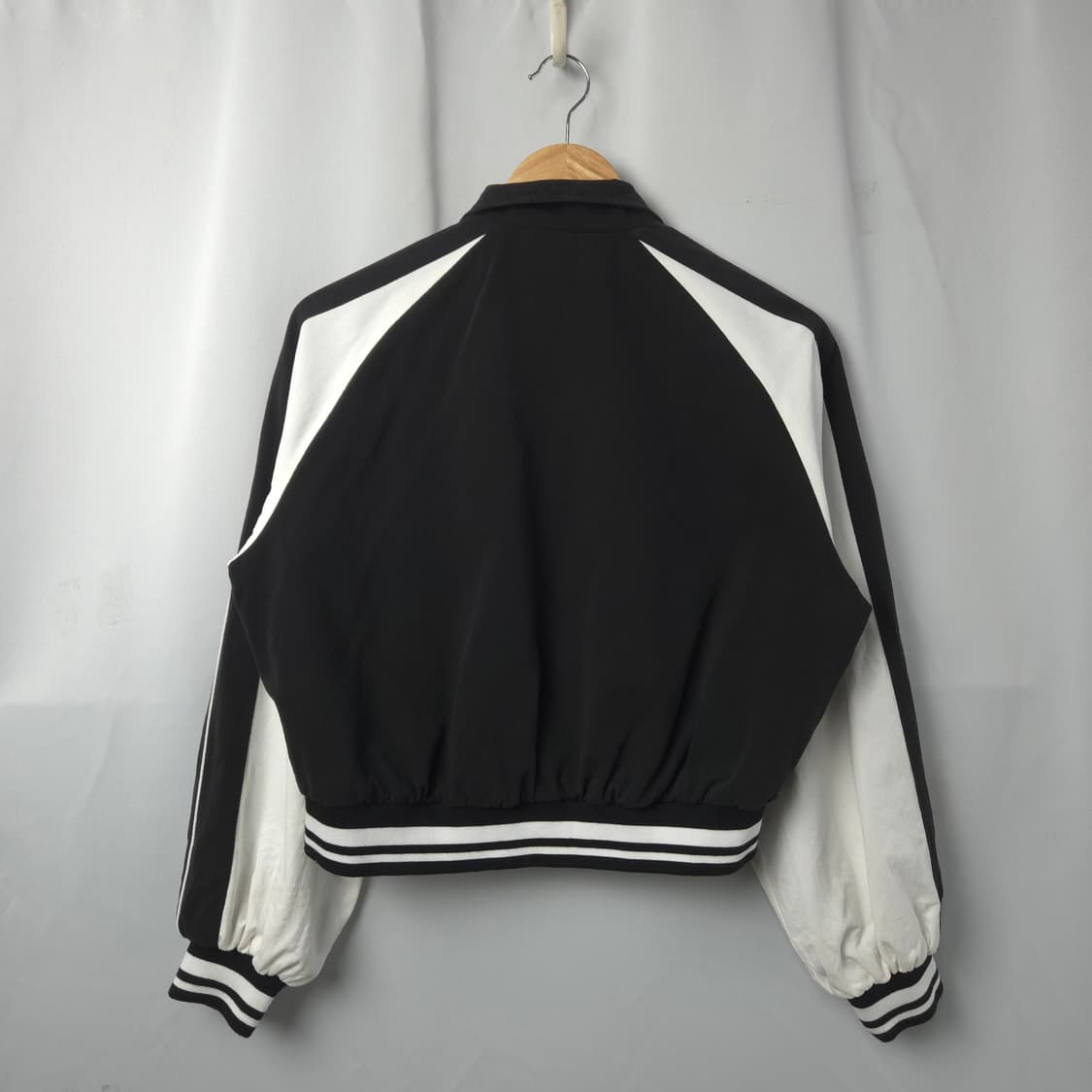 여S 크롭 코튼 자켓 검흰 상품이미지7