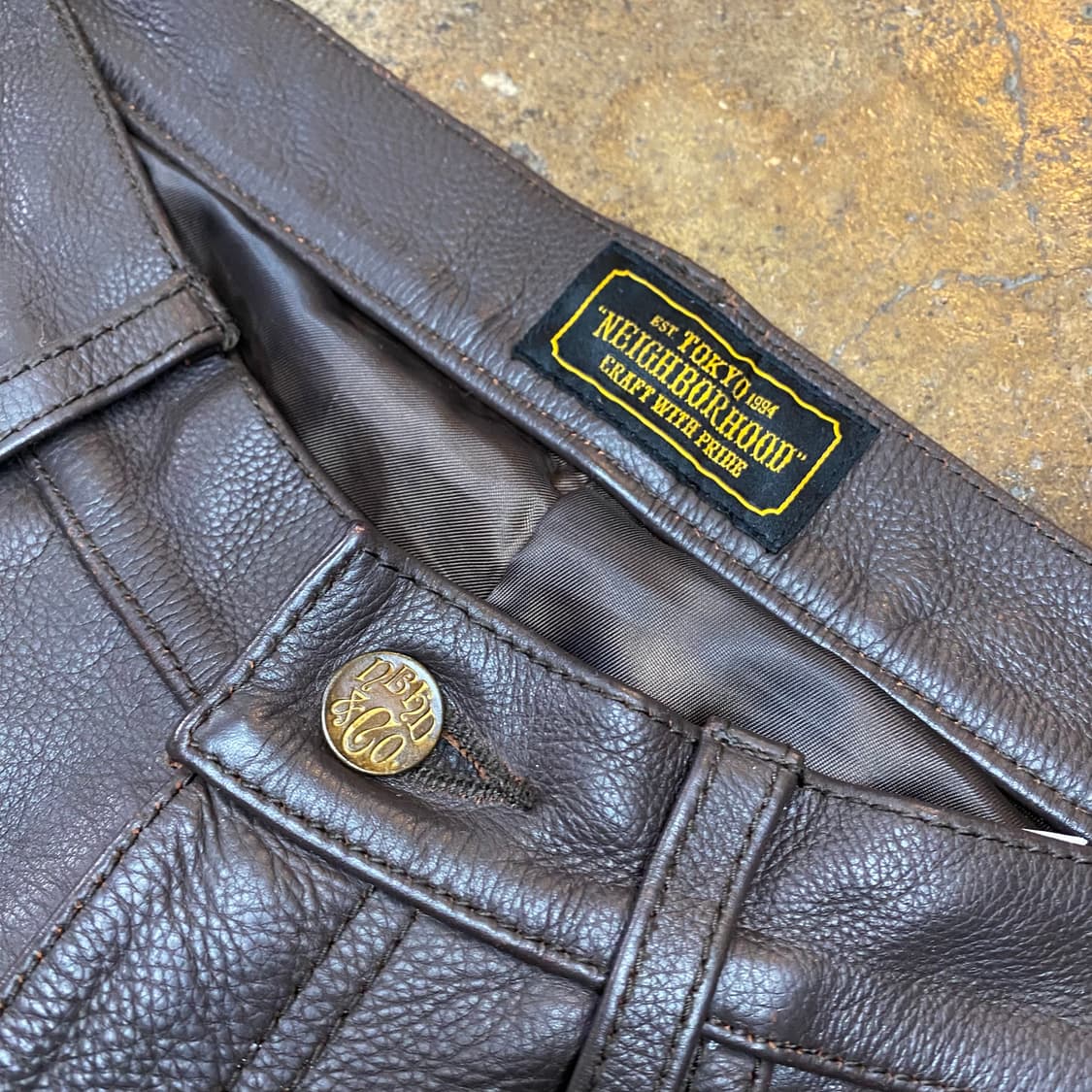 (M)네이버후드 가죽 팬츠 상품이미지2