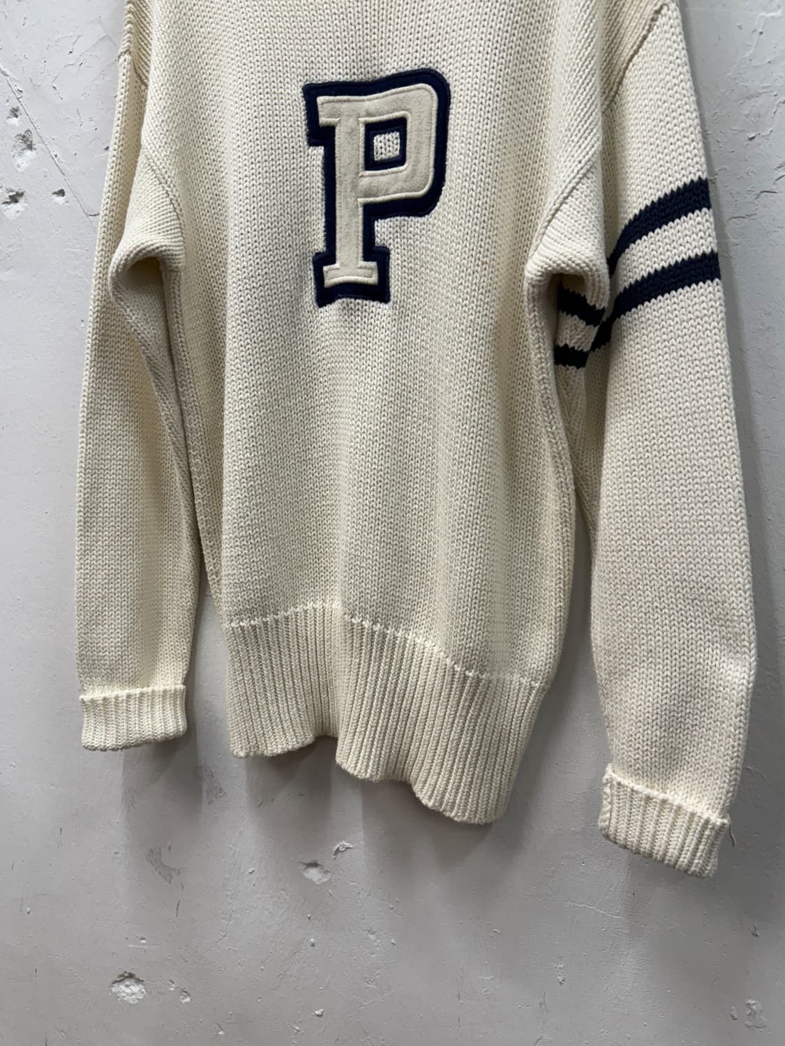 L) Polo by Ralph Lauren Cream Letter Kni 상품이미지4