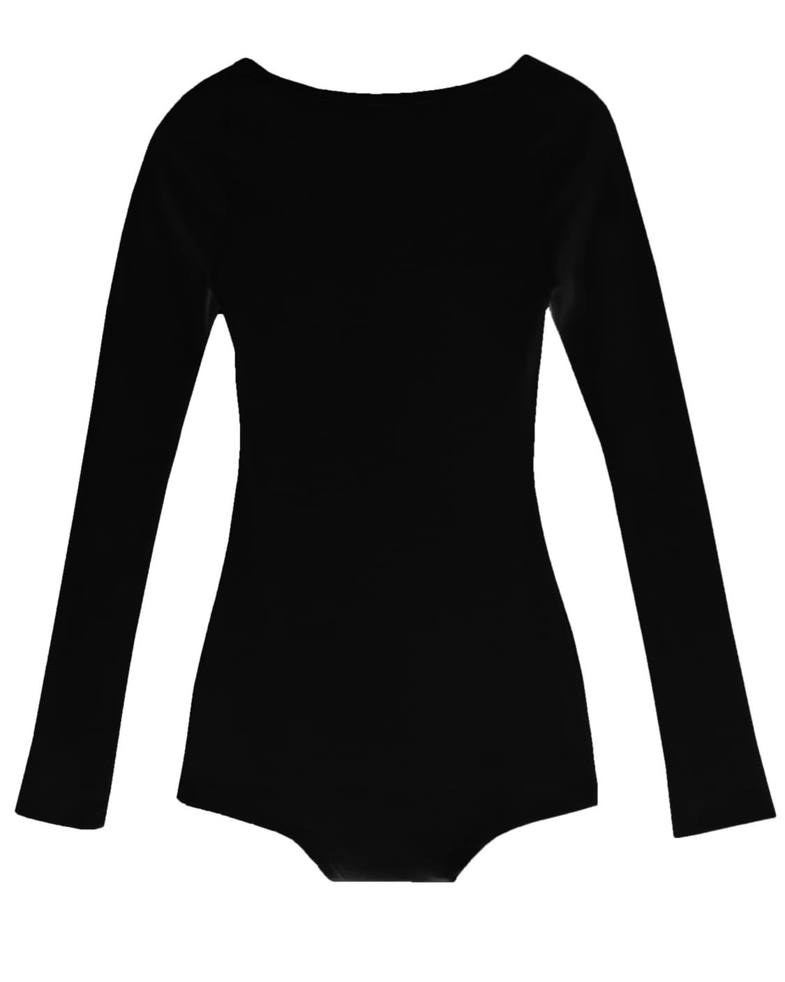 (새상품) 본네 프린팅 바디수트 블랙 상품이미지2