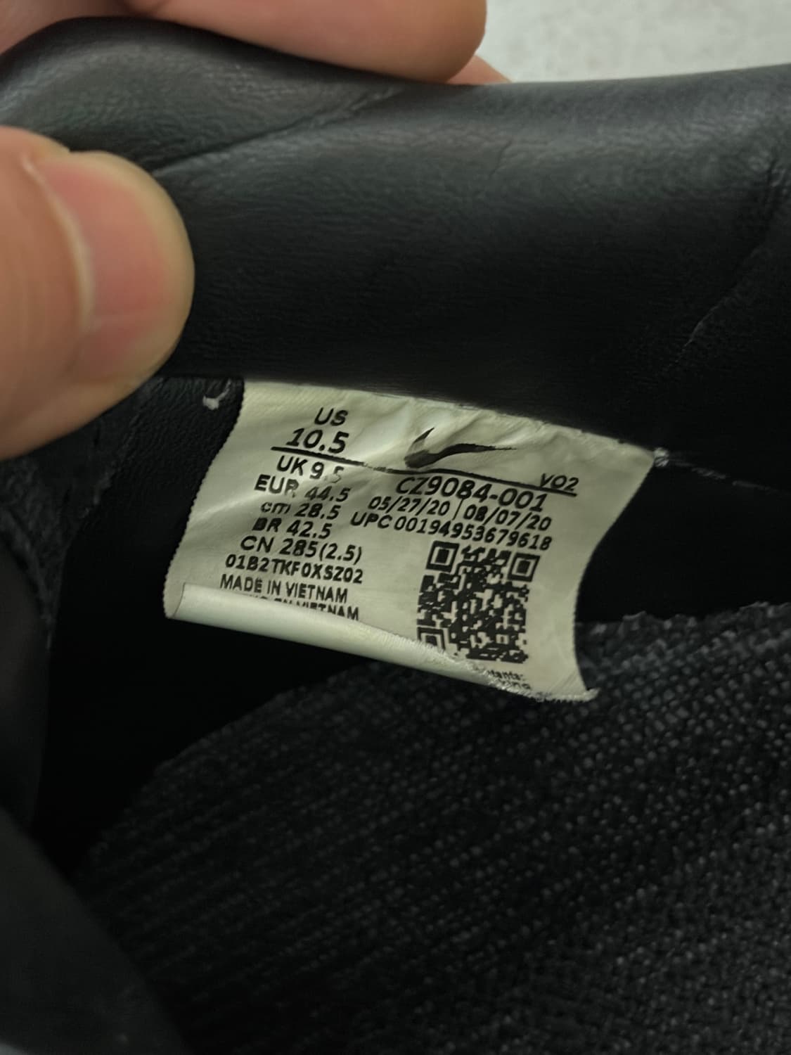 나이키 x 스투시 에어포스 1 로우 블랙 285 상품이미지7