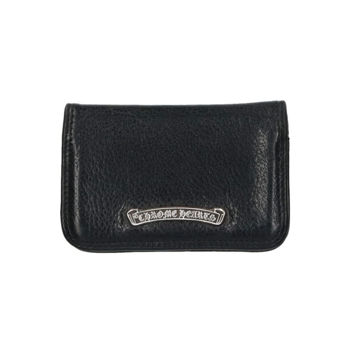 [ONE SIZE] 크롬하츠 실버 스크롤 라벨 카드지갑 블랙 상품이미지1