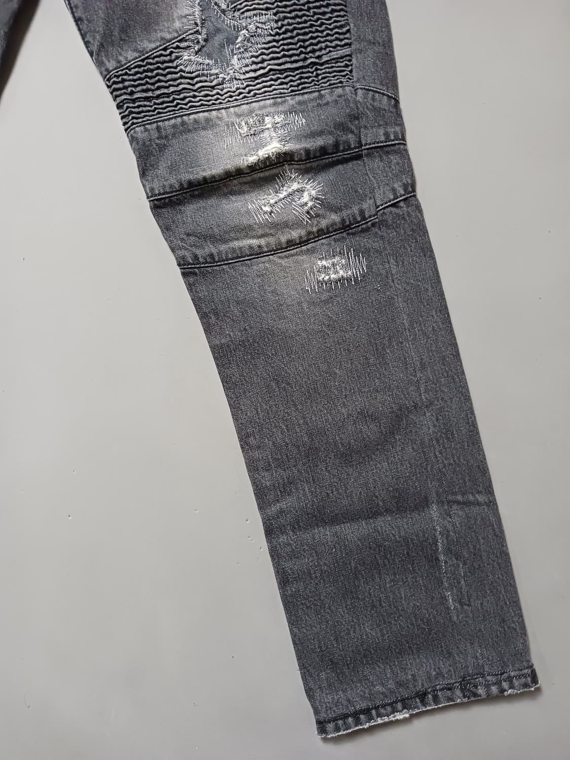 [38] 발망 디스스티치 바이커 블랙진 청바지 상품이미지5