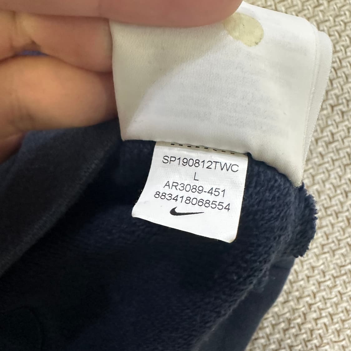 L 나이키 빅스우시 맨투맨 0316D 상품이미지3