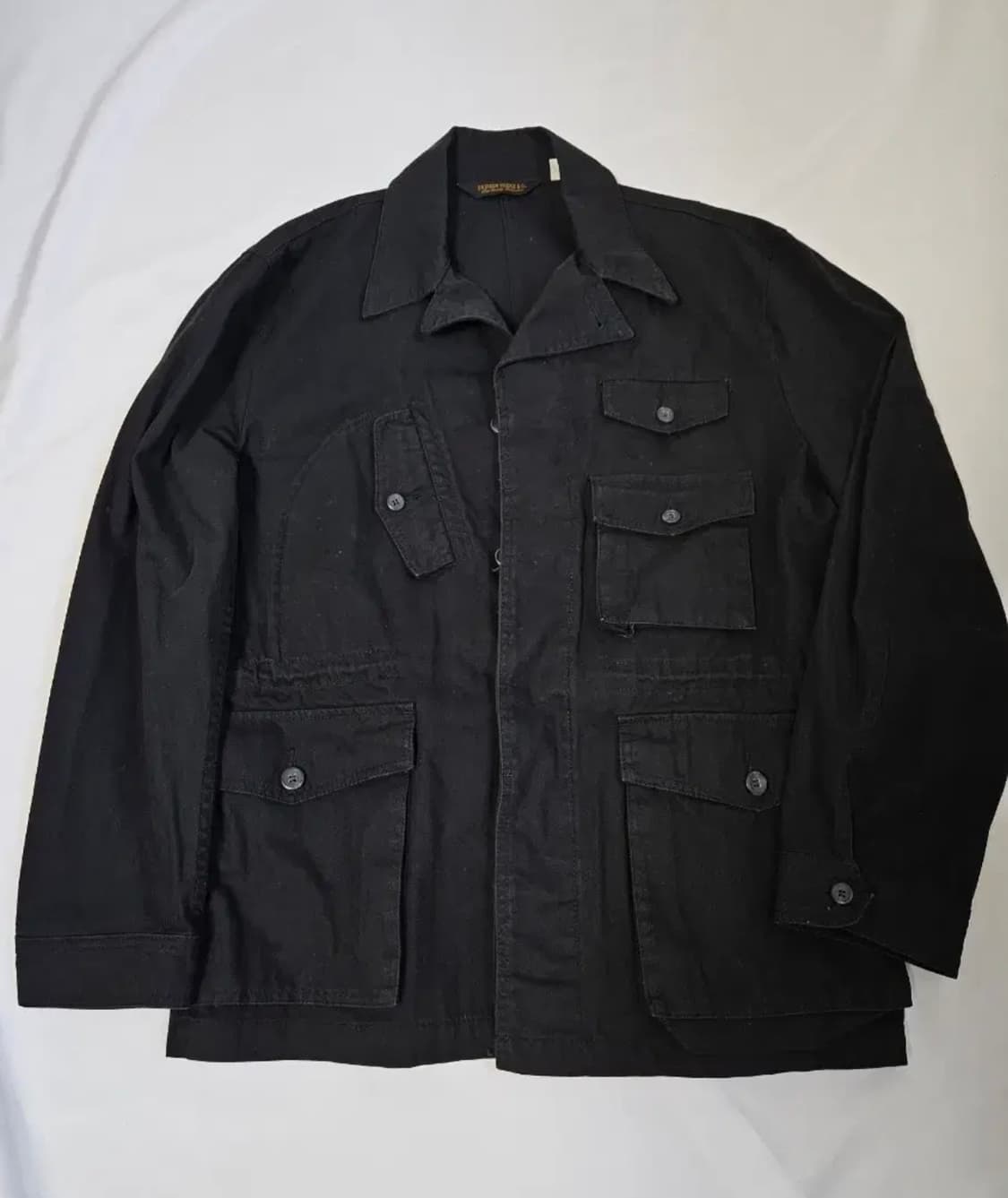 컴뱃 사파리 카고포켓 자켓 코튼 블랙 L 상품이미지1