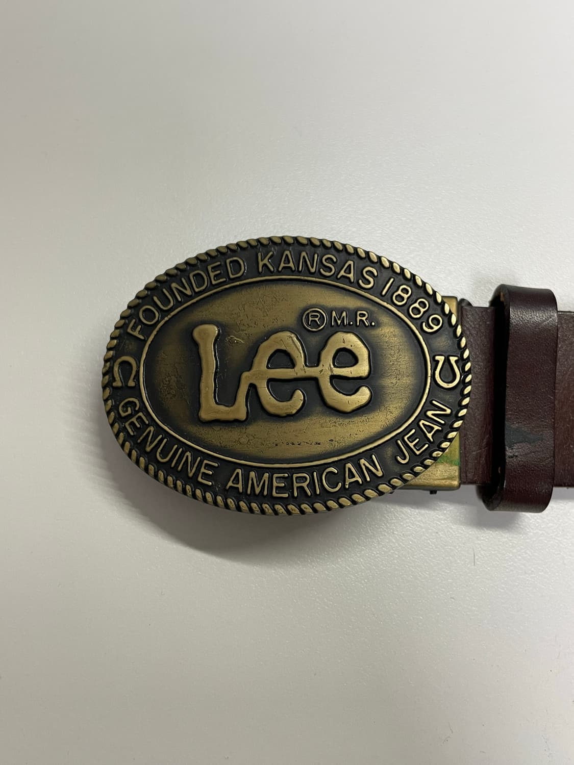 Lee 빈티지 웨스턴 레더 벨트 상품이미지1