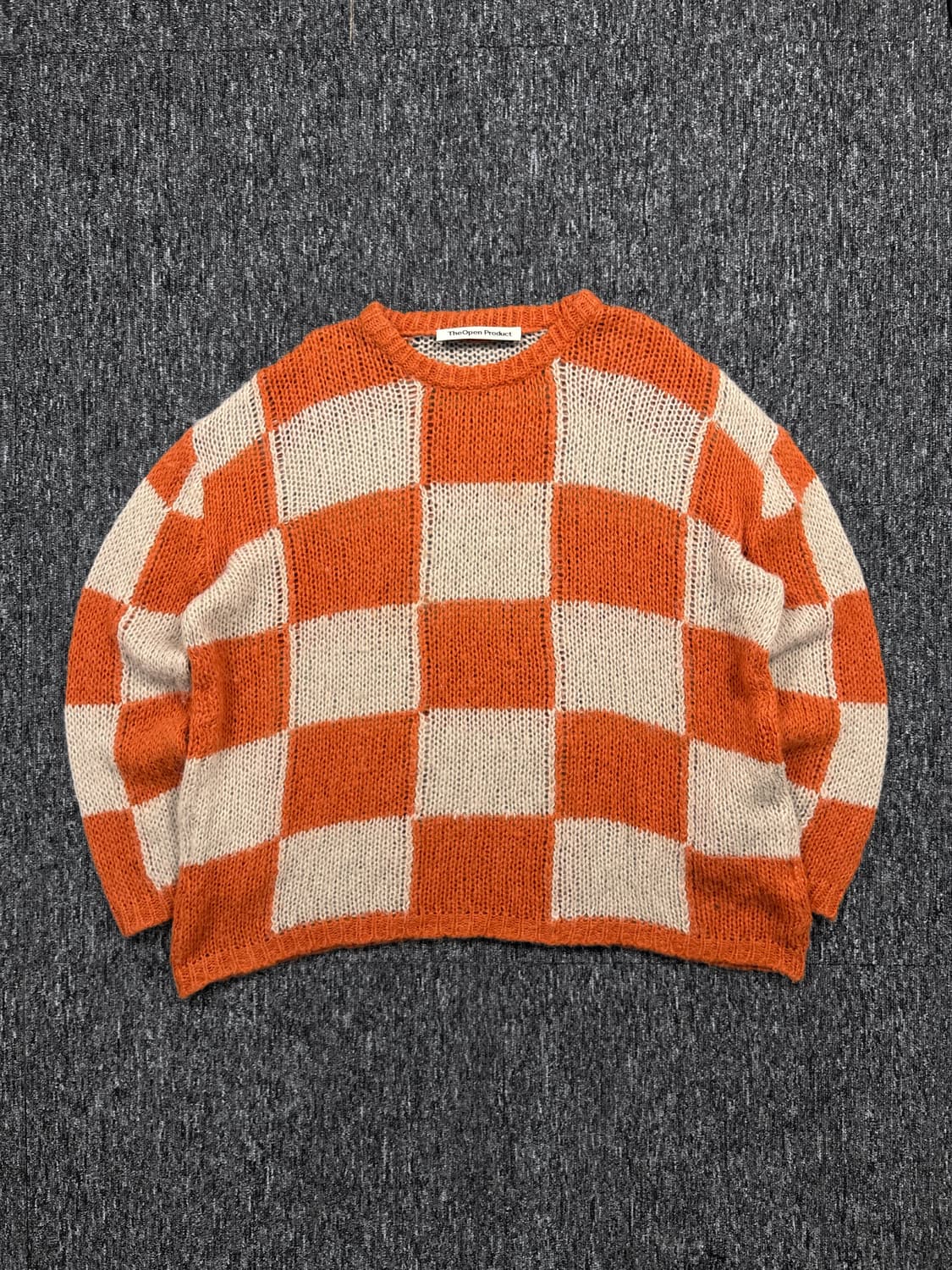 더오픈프로덕트 체커보드 니트 상품이미지4