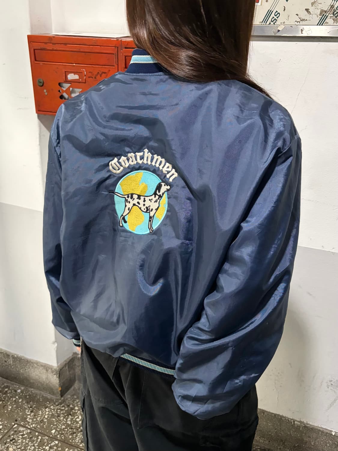 90s 올드스쿨 달마시안 네이비 스타디움 jk 상품이미지4