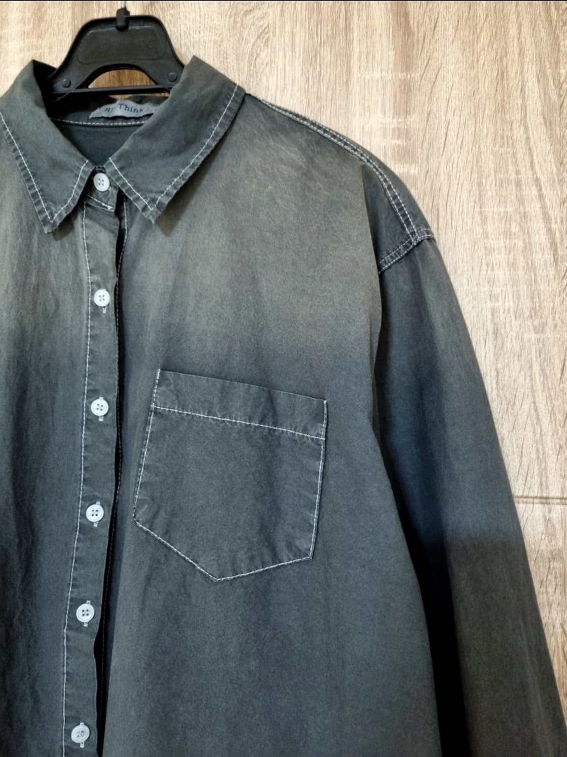 스티치 빈티지 워싱셔츠 상품이미지2