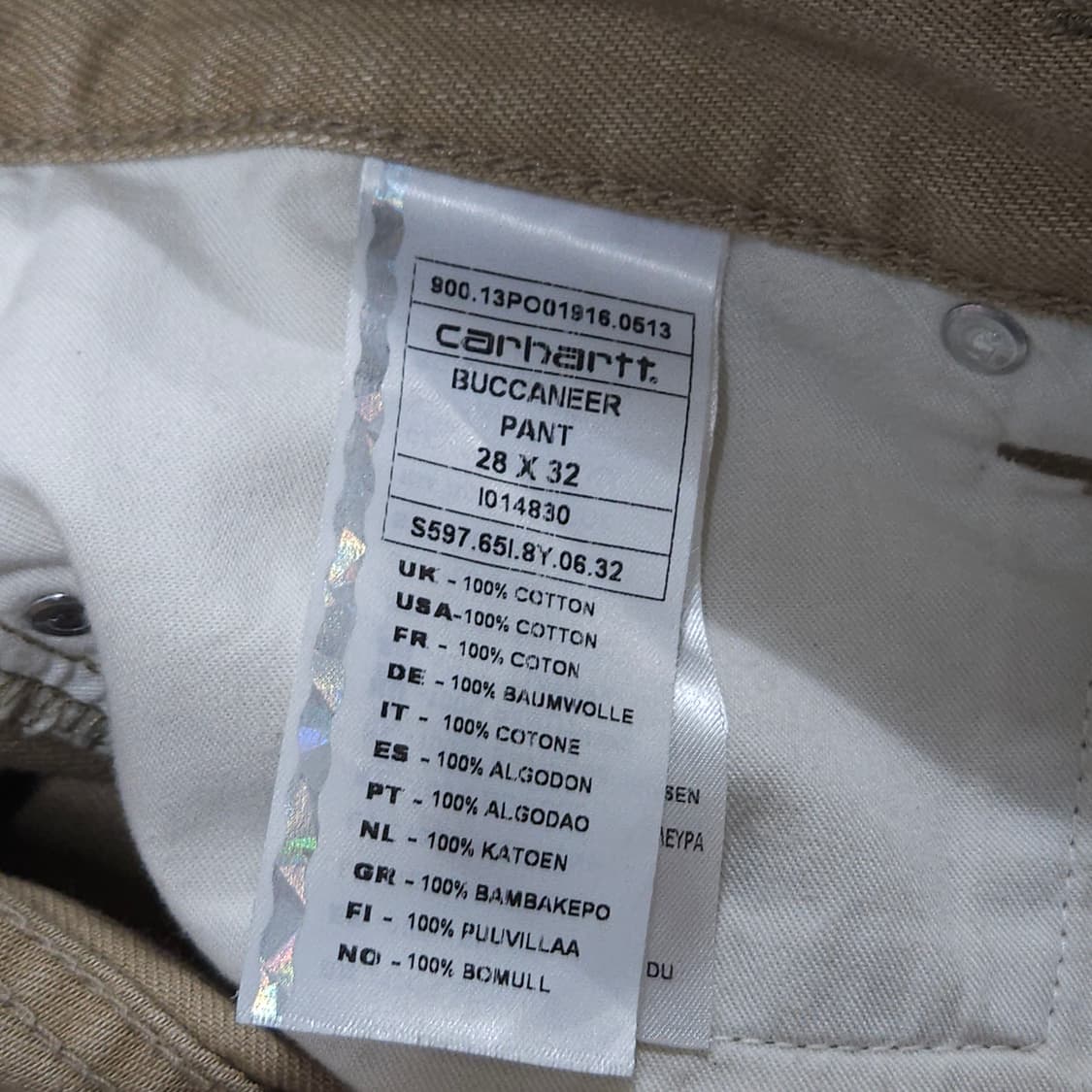 Carhartt 칼하트 버커니어 팬츠 28사이즈 상품이미지6