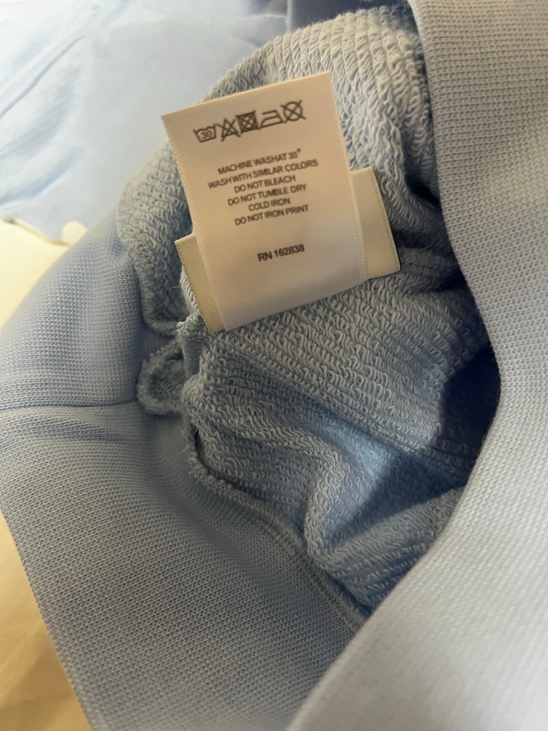 데님티어스 하늘색 후드티 상품이미지5