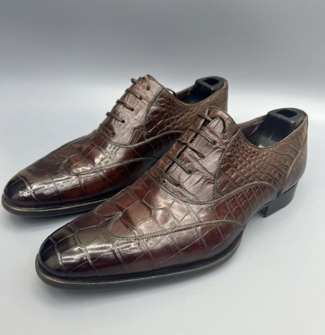 GUCCI 구찌 윙팁 슈즈(크로커다일 스킨-악어가죽)해외발송 상품이미지2