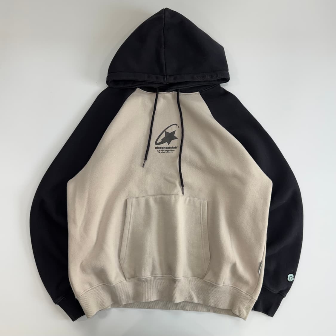 Niceghostclub 나이스고스트클럽 배색 후드티 상품이미지3