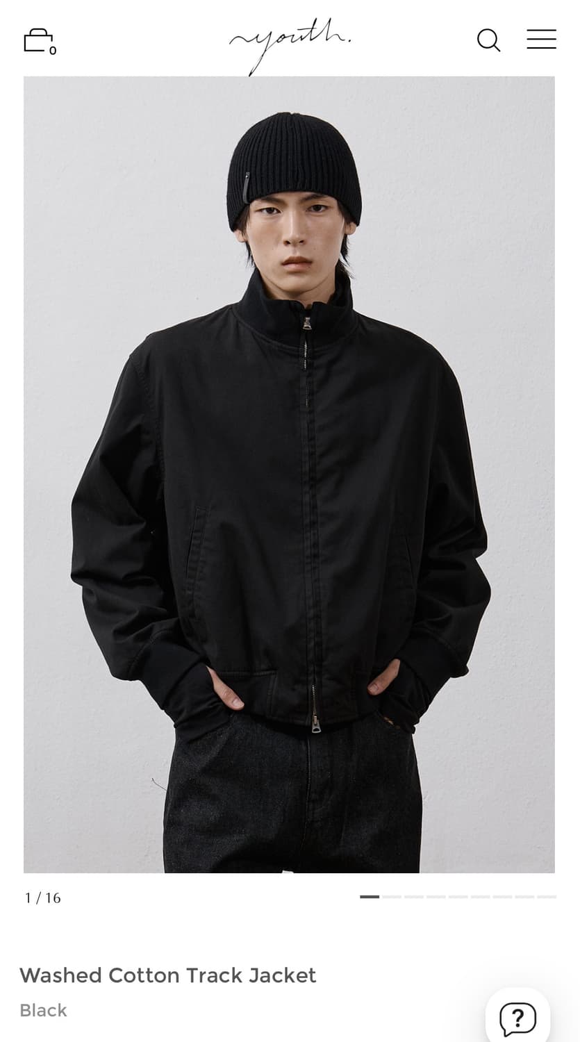 유스 Washed Cotton Track Jacket 상품이미지1