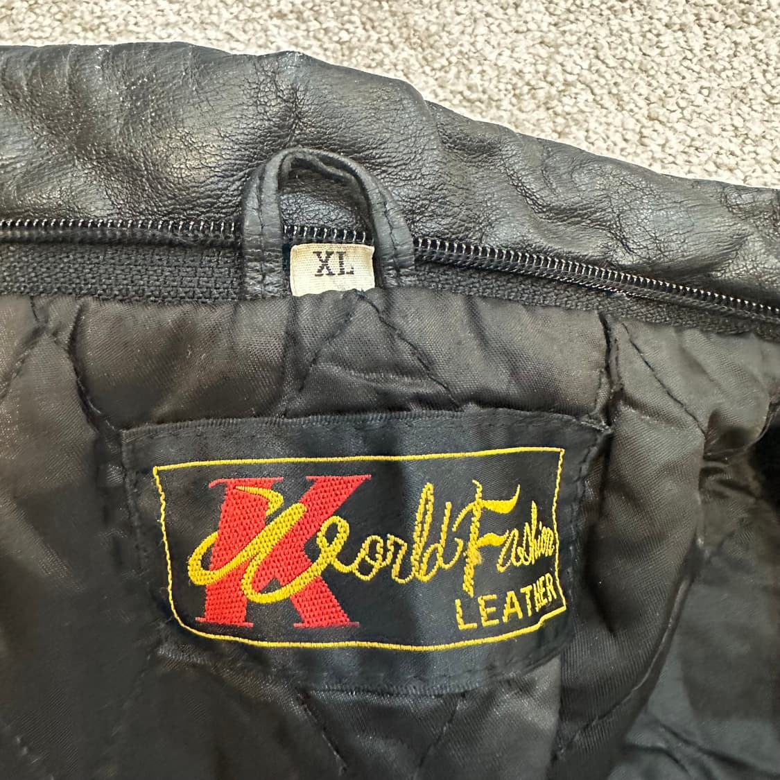 빈티지 블랙 양가죽 봄버 자켓XL 상품이미지3