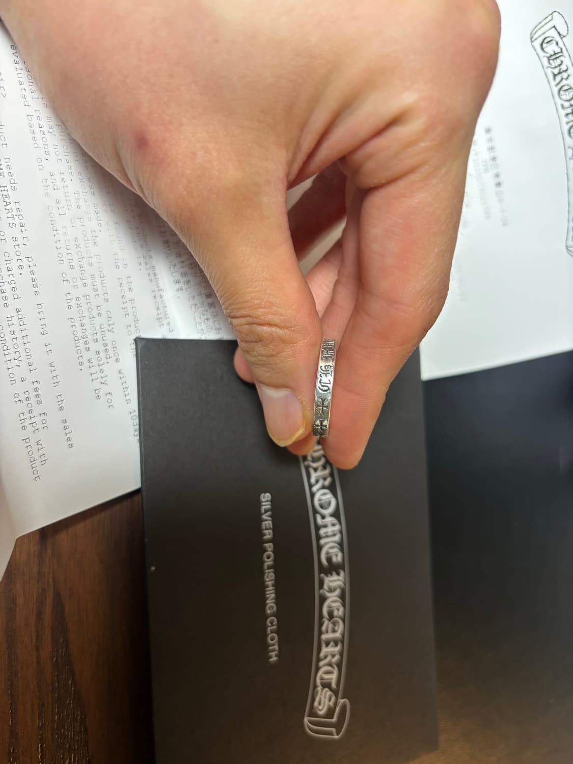 크롬하츠 퍽유링 3mm 13.5호 상품이미지1