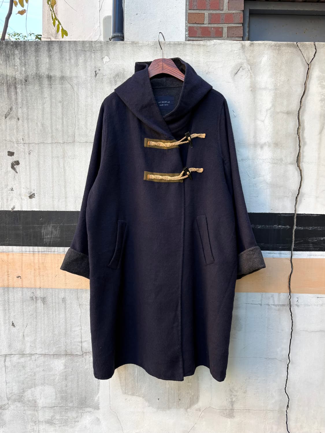 as know as 오버핏 더플 코트 떡볶이 상품이미지1