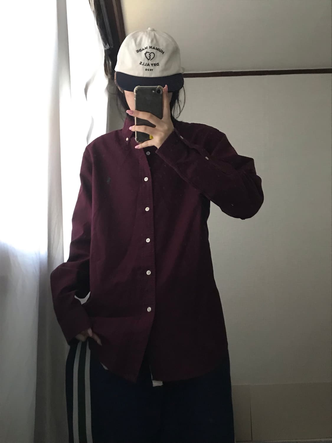 폴로 버건디 셔츠 상품이미지3