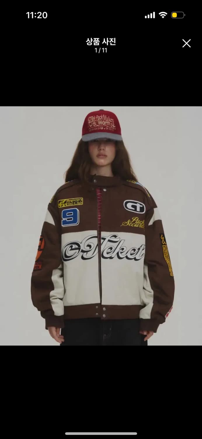 테켓 punching racing jacket brown 상품이미지1