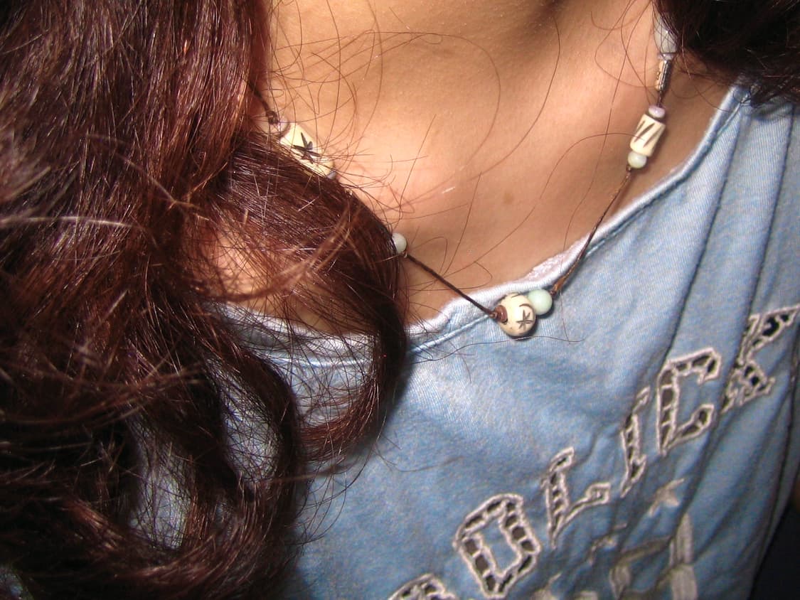 Silver mist necklace 실버 미스트 핸드메이드 목걸이 상품이미지5