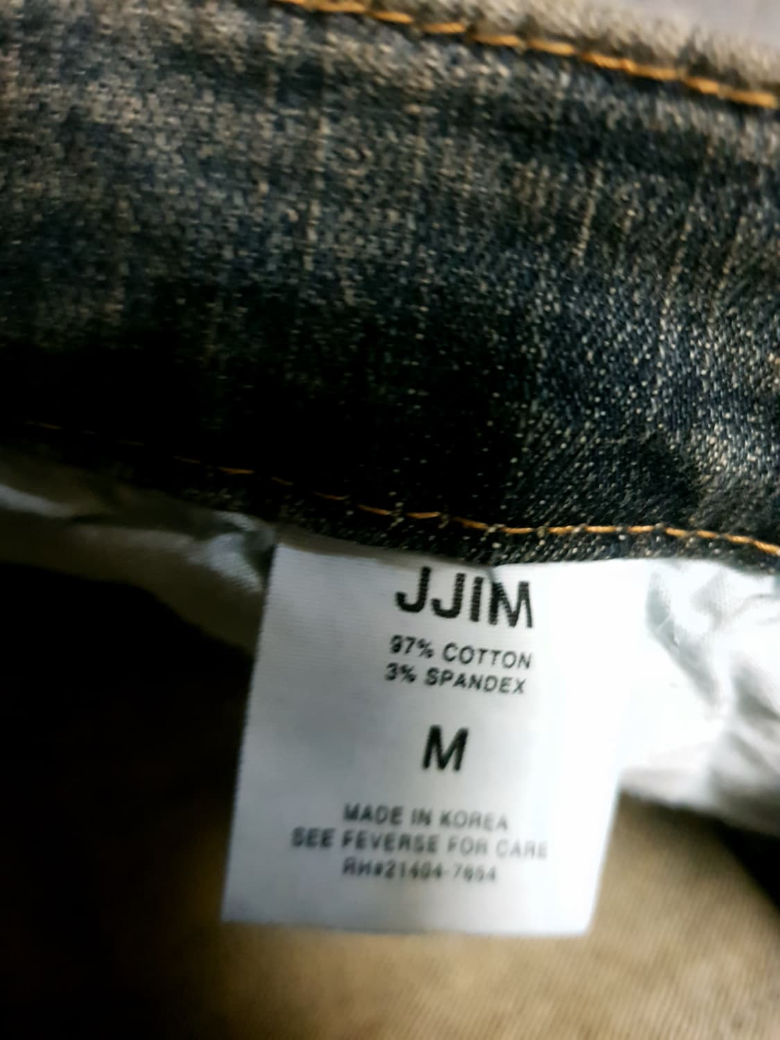 JJIM 빈티지워싱 로우라이즈 부츠컷 스판 데님팬츠 (M) 4종류 상품이미지10