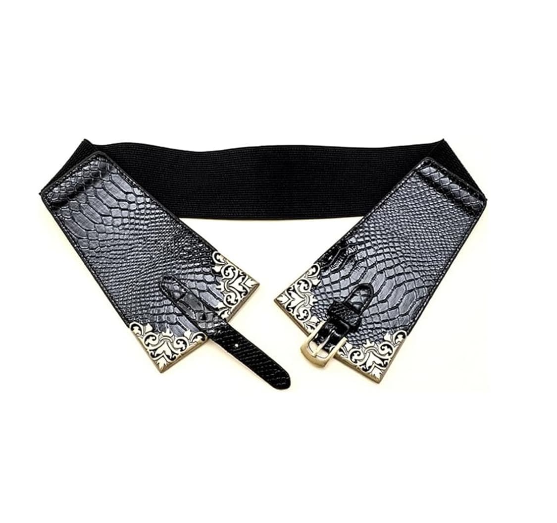 엘라스틱 메탈장식 와이드 패션 벨트(새상품) 상품이미지5